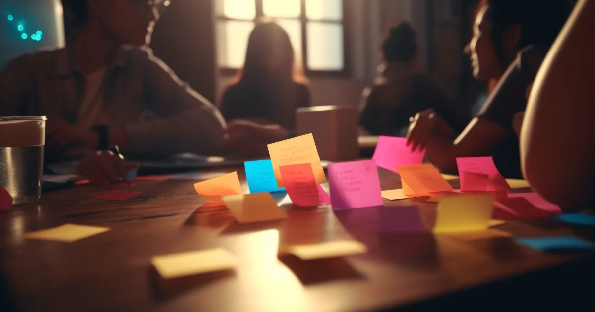 Daily Scrum meeting efectivo: equipo de desarrollo en reunión ágil de sincronización